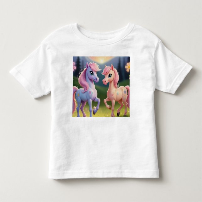 T-shirt Pour Les Tous Petits Pony Friends (Devant)