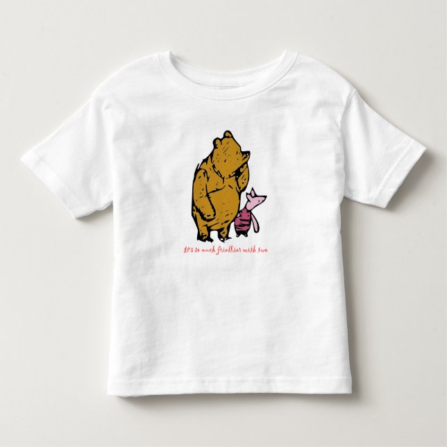 T-shirt Pour Les Tous Petits Pooh et Piglet (Devant)