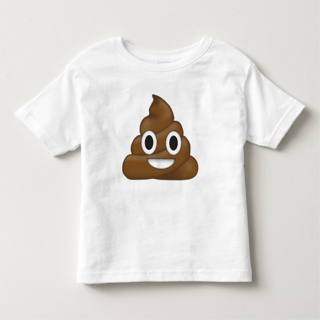 T-shirt Pour Les Tous Petits Poop émoji (Devant)