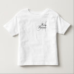 T-shirt Pour Les Tous Petits Porteur d'alliances de monogramme épousant<br><div class="desc">Porteur d'alliances de monogramme épousant T--Chemise. Customisez avec votre initiale de monogramme,  colorez les choix et ajoutez le texte supplémentaire si vous souhaitez. par Elke Clarke 2011</div>