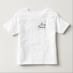 T-shirt Pour Les Tous Petits Porteur d'alliances de monogramme épousant<br><div class="desc">Porteur d'alliances de monogramme épousant T--Chemise. Customisez avec votre initiale de monogramme,  colorez les choix et ajoutez le texte supplémentaire si vous souhaitez. par Elke Clarke 2011</div>