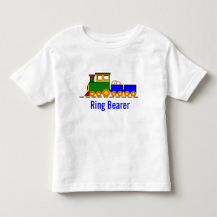 T-shirt Pour Les Tous Petits Porteur de l'anneau du Mariage du train du garçon