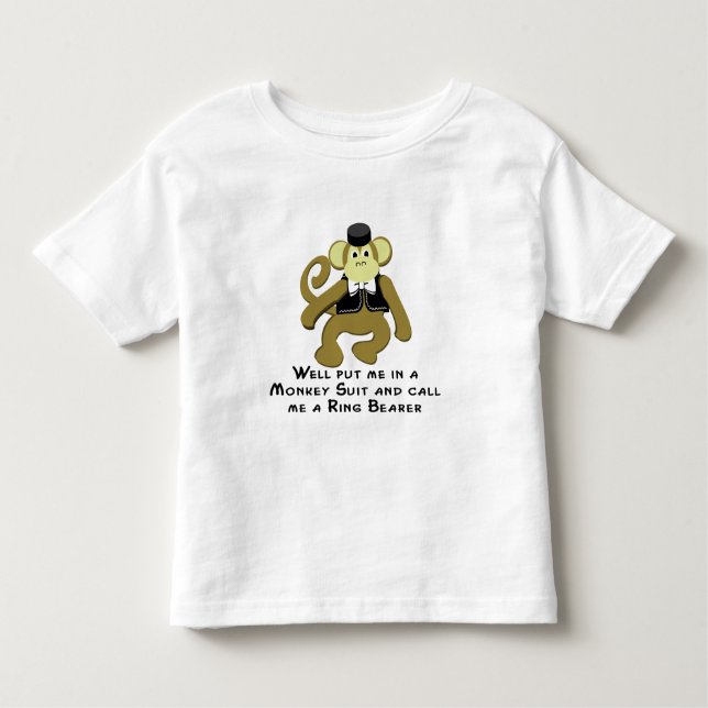 T-shirt Pour Les Tous Petits Porteur/Singe (Devant)