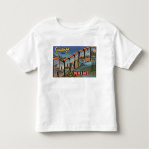T-shirt Pour Les Tous Petits Portland, Maine (scène de rivière)