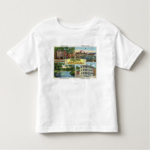 T-shirt Pour Les Tous Petits Portland, MaineGreetings de avec pittoresque