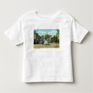 T-shirt Pour Les Tous Petits Portland, monument de MaineLongfellow et carré