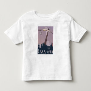 T-shirt Pour Les Tous Petits Portland, scène de tram d'OregonAerial