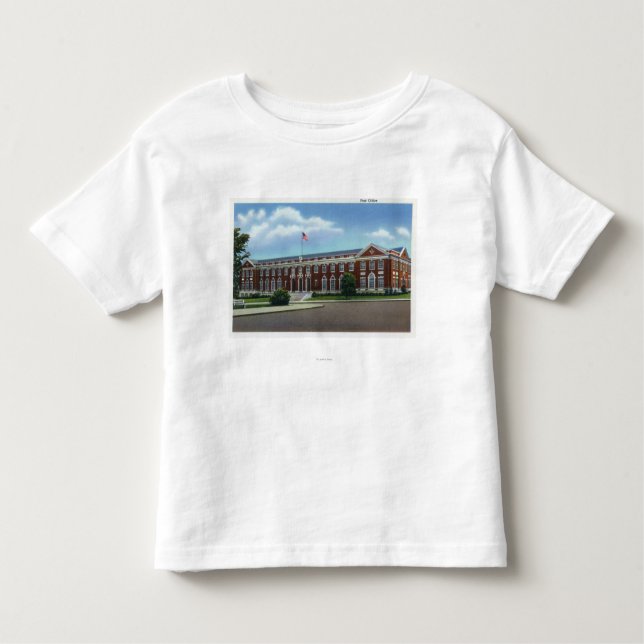 T-shirt Pour Les Tous Petits Portland, vue de MaineExterior du courrier (Devant)