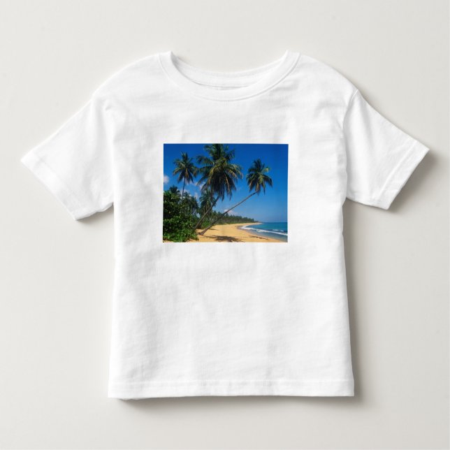T-shirt Pour Les Tous Petits Porto Rico, Isla Verde, palmiers. (Devant)