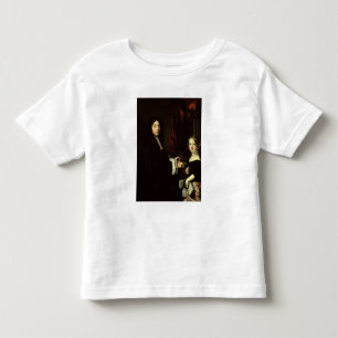 T-shirt Pour Les Tous Petits Portrait de Charles Couperin et la fille