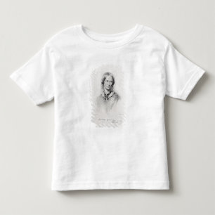 T-shirt Pour Les Tous Petits Portrait de Charlotte Bronte, gravé par le
