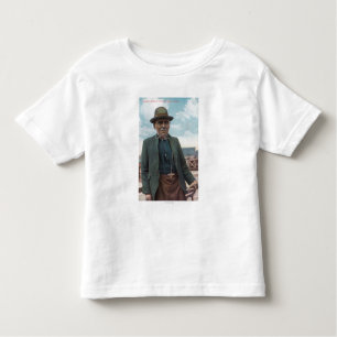 T-shirt Pour Les Tous Petits Portrait de chef de Siwash d'altercation de fort