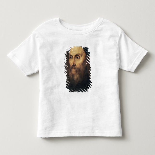 T-shirt Pour Les Tous Petits Portrait de Jean Calvin (Devant)