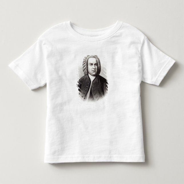 T-shirt Pour Les Tous Petits Portrait de Johann Sebastian Bach (Devant)