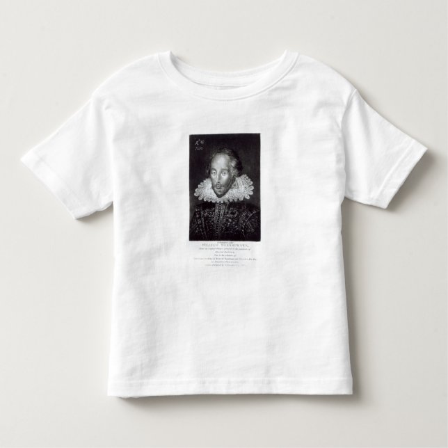 T-shirt Pour Les Tous Petits Portrait de William Shakespeare (Devant)