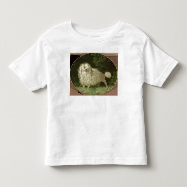 T-shirt Pour Les Tous Petits Portrait d'un caniche (Devant)