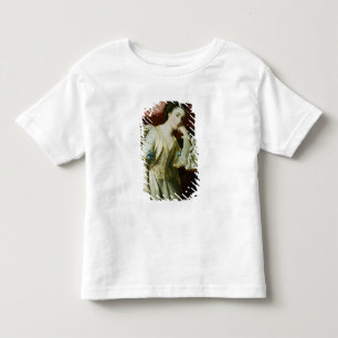 T-shirt Pour Les Tous Petits Portrait d'une dame avec une Statuette de Cupid