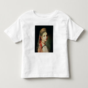 T-shirt Pour Les Tous Petits Portrait d'une jeune fille à Sarafan et