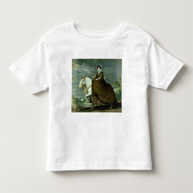 T-shirt Pour Les Tous Petits Portrait équestre d'Elisabeth De France (Devant)