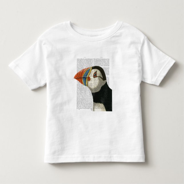 T-shirt Pour Les Tous Petits Portrait Puffin (Devant)