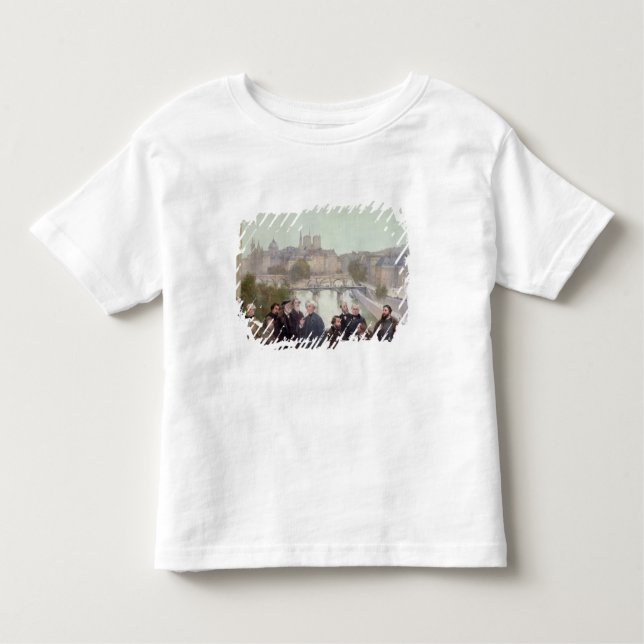 T-shirt Pour Les Tous Petits Portraits des artistes français et des auteurs (Devant)