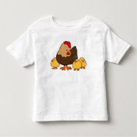 Poules et poussins mignons