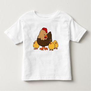 T-shirt Pour Les Tous Petits Poules et poussins mignons