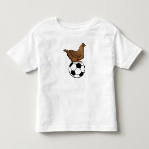 T-shirt Pour Les Tous Petits Poulet aux sports de football