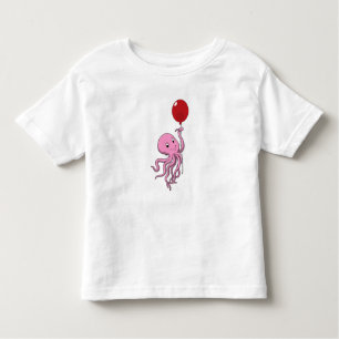 T-shirt Pour Les Tous Petits poulpe avec ballon