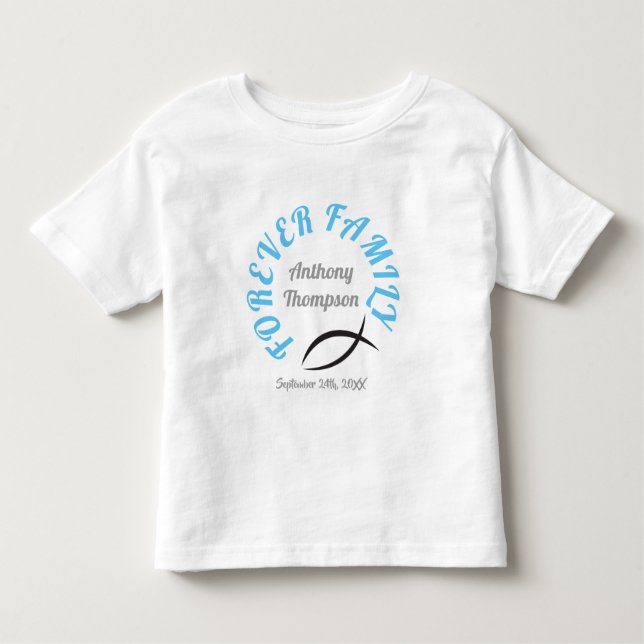 T-shirt Pour Les Tous Petits Pour toujours chemise chrétienne de jour (Devant)