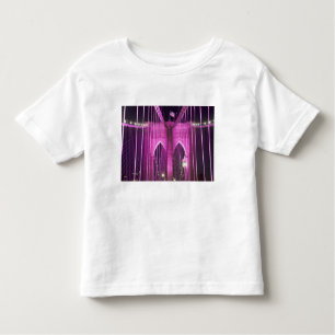 T-shirt Pour Les Tous Petits Pourpre de Lit de pont de Brooklyn