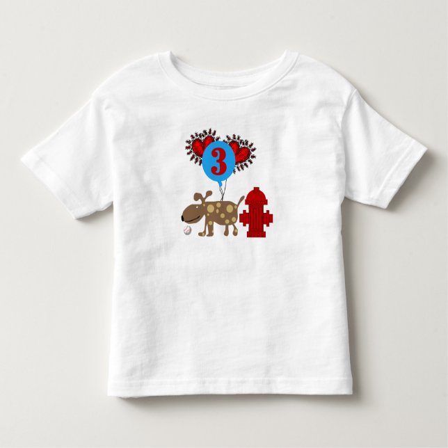 T-shirt Pour Les Tous Petits Poursuivez le 3ème anniversaire (Devant)
