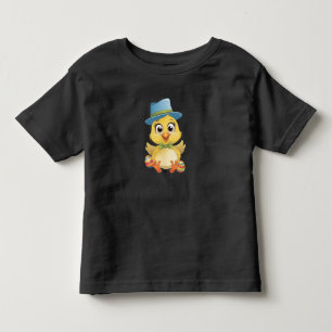 T-shirt Pour Les Tous Petits Poussette de dessin adorable avec oeufs de Pâques