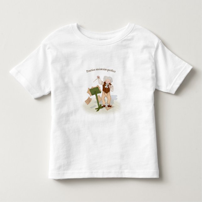 T-shirt Pour Les Tous Petits Pratique Conserve Le Parfait Beethoven Conduisant  (Devant)