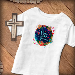 T-shirt Pour Les Tous Petits Pray Miracles Joli Flore Dragonfly Irelyn