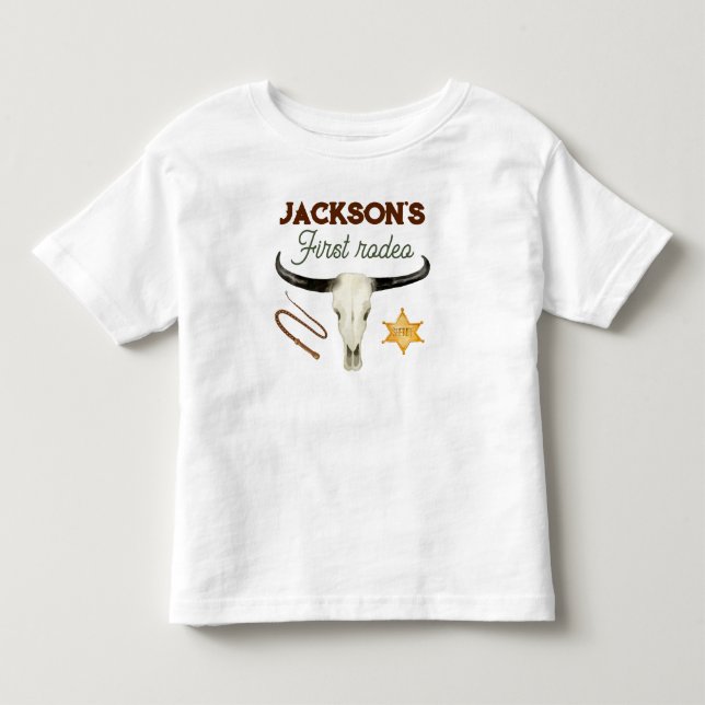 T-shirt Pour Les Tous Petits Premier anniversaire de rodéo (Devant)
