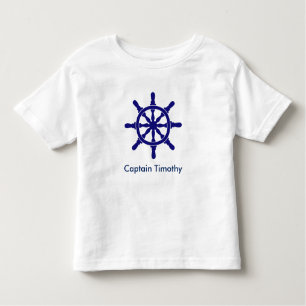 T-shirt Pour Les Tous Petits Premier jeu personnalisé de roue du navire