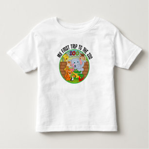 T-shirt Pour Les Tous Petits Premier voyage au zoo
