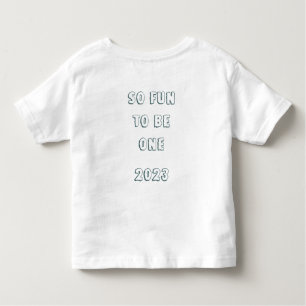 T-shirt Pour Les Tous Petits Première Anniversaire Cute Dinosaur Aquarelle