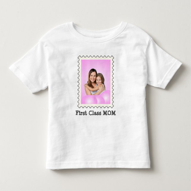 T-shirt Pour Les Tous Petits PREMIÈRE CLASSE MOM Meilleure maman Meilleure mama (Devant)