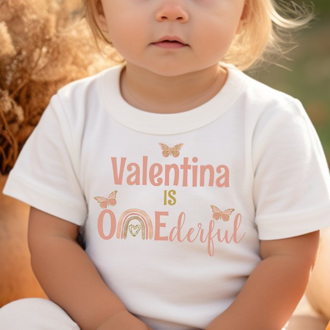 T-shirt Pour Les Tous Petits Première Fille d'anniversaire de la fête Boho tenu (Créateur téléchargé)