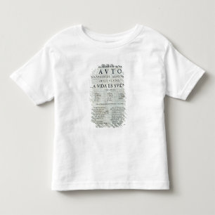 T-shirt Pour Les Tous Petits Première page de 'La Vida es Sueno