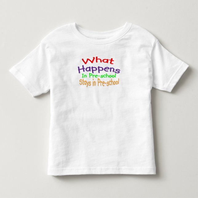 T-shirt Pour Les Tous Petits Préscolaire (Devant)