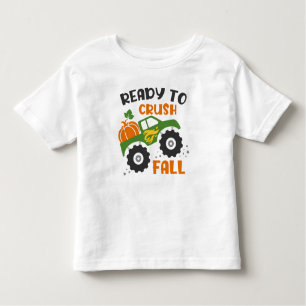 T-shirt Pour Les Tous Petits Prêt À Écraser Le Camion Monster Citrouille D'Auto