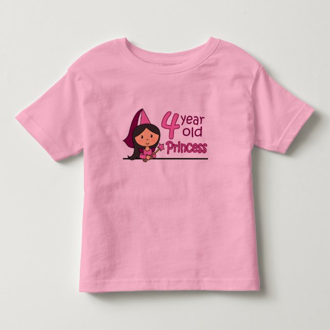 T-shirt Pour Les Tous Petits Princesse Âge 4 (Devant)