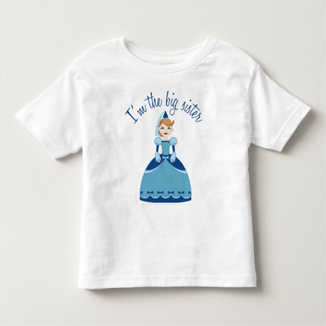 T-shirt Pour Les Tous Petits Princesse Big Sister (Devant)