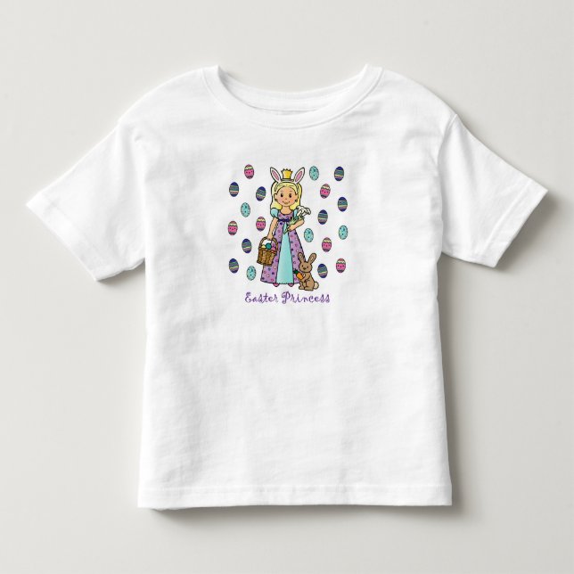 T-shirt Pour Les Tous Petits Princesse de Pâques (Devant)