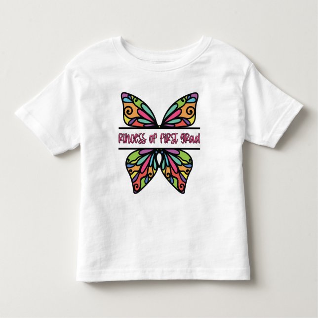 T-shirt Pour Les Tous Petits Princesse de Première Année (Devant)