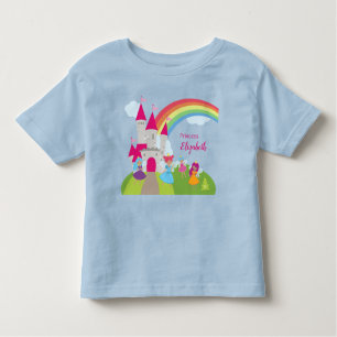 T-shirt Pour Les Tous Petits Princesse Fairy Little Girl avec arc en ciel et ch