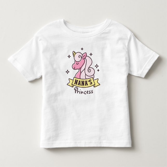 T-shirt Pour Les Tous Petits Princesse Girls Shirt de Nana (Devant)